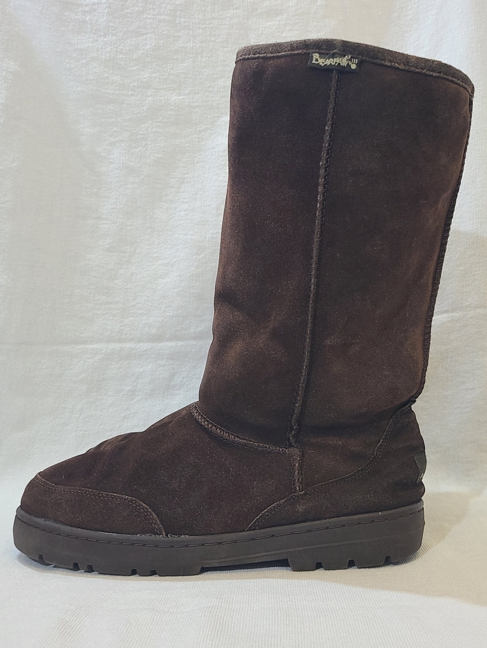 Womens Bearpaw Winter Suede Boots Lined Size: 10 Color: Brown